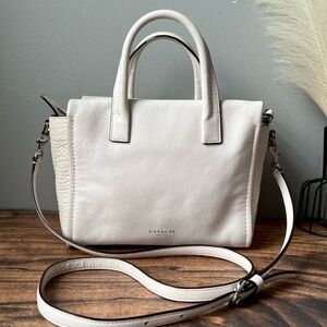 Coach Bleecker Mini Riley Ivory Crossbody Shoulder Bag 27923